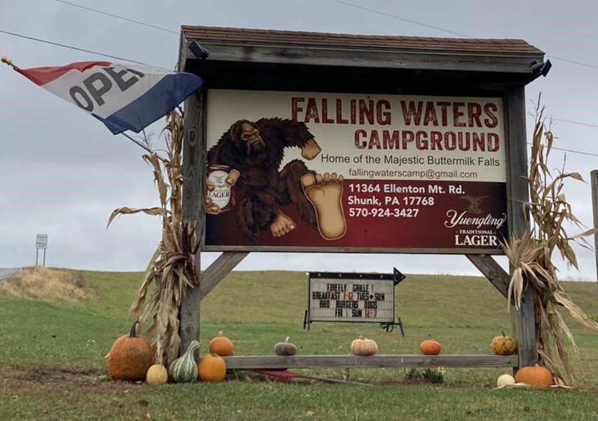 Falling waters campground Logo